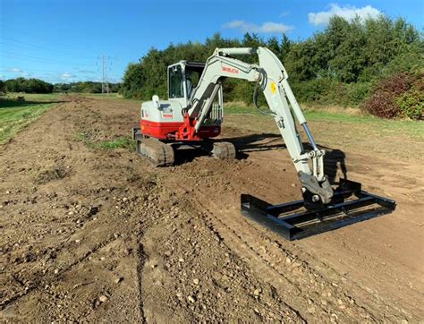 mini digger leveling bar|Grading Beam .